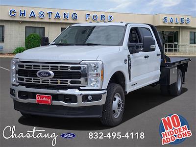 New 2024 Ford F-350 XL Crew Cab 4x4 9' 4" CM Truck Beds Steel Flatbed Truck with Gooseneck Hitch for sale #REE83675 - photo 1