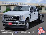 New 2024 Ford F-350 XL Crew Cab 4x4 9' 4" CM Truck Beds Steel Flatbed Truck with Gooseneck Hitch for sale #REE83675 - photo 1