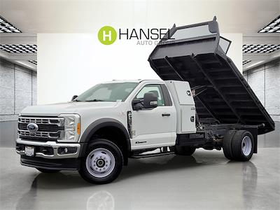 2023 Ford F-600 Regular Cab DRW 4x4 Flatbed Dump Truck for sale #FU361422A - photo 1