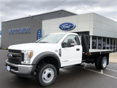 New 2019 Ford F-550 XL w/ 12' Flatbed Regular Cab 4x2 12' 3" Knapheide Flatbed Truck for sale #5845 - photo 1