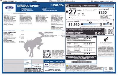 2025 Ford Bronco Sport 4WD SUV for sale #53516 - photo 1