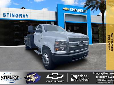 2023 Chevrolet Silverado 4500 Regular Cab DRW RWD, Bedrock Marble Series Flatbed Truck for sale #PH657668 - photo 1