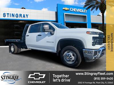 2024 Chevrolet Silverado 3500 Crew Cab 4WD, Bedrock Diamond Series Flatbed Truck for sale #RF288008 - photo 1