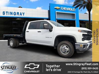 2024 Chevrolet Silverado 3500 Crew Cab 4WD, Bedrock Diamond Series Flatbed Truck for sale #RF288491 - photo 1