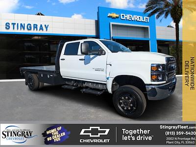 New 2024 Chevrolet Silverado 5500 Work Truck Crew Cab 4WD 11' 6" Knapheide Steel Flatbed Truck for sale #RH464404 - photo 1
