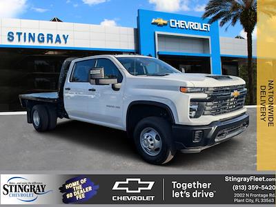 New 2025 Chevrolet Silverado 3500 Work Truck Crew Cab 4WD 9' 6" Knapheide Flatbed Truck for sale #SF124987 - photo 1