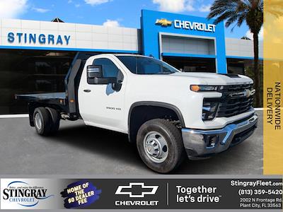 New 2025 Chevrolet Silverado 3500 Work Truck Regular Cab 4WD 12' 5" Knapheide Flatbed Truck for sale #SF207258 - photo 1