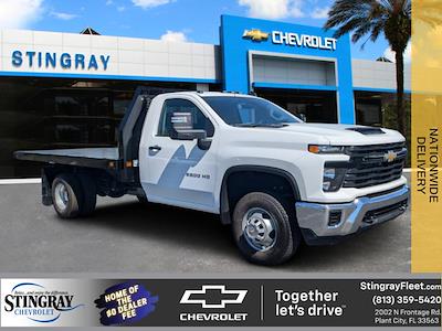 New 2025 Chevrolet Silverado 3500 Work Truck Regular Cab 4WD 12' 5" Knapheide Flatbed Truck for sale #SF207290 - photo 1