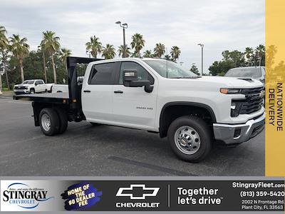 New 2025 Chevrolet Silverado 3500 Work Truck Crew Cab 10' 5" Knapheide Steel Flatbed Truck for sale #SF278067 - photo 1