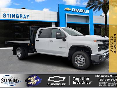 New 2025 Chevrolet Silverado 3500 Work Truck Crew Cab 10' 5" Knapheide Steel Flatbed Truck for sale #SF278141 - photo 1