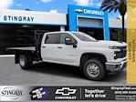 New 2025 Chevrolet Silverado 3500 Work Truck Crew Cab 10' 5" Knapheide Steel Flatbed Truck for sale #SF278141 - photo 1