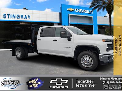 New 2025 Chevrolet Silverado 3500 Work Truck Crew Cab 10' 5" Knapheide Steel Flatbed Truck for sale #SF278446 - photo 1