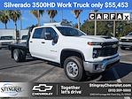 New 2025 Chevrolet Silverado 3500 Work Truck Crew Cab 4WD 10' 5" Knapheide Steel Flatbed Truck for sale #SF365871 - photo 1