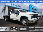 New 2025 Chevrolet Silverado 3500 Work Truck Crew Cab 4WD 9' 6" Knapheide Steel Flatbed Truck with Gooseneck Hitch for sale #SF370932 - photo 1
