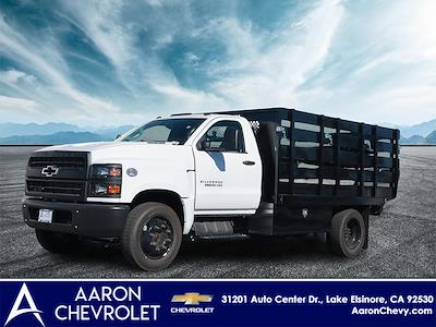 2023 Chevrolet Silverado 6500 Regular Cab DRW 4x2, Harbor Black Boss Stake Bed for sale #3230045 - photo 1