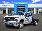 New 2025 Chevrolet Silverado 3500 Work Truck Crew Cab 4WD 9' 4" CM Truck Beds Steel Flatbed Truck for sale #153046 - photo 1