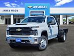 New 2025 Chevrolet Silverado 3500 Work Truck Crew Cab 4WD 9' 6" Knapheide Steel Flatbed Truck with Gooseneck Hitch for sale #153410 - photo 1