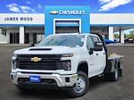 New 2025 Chevrolet Silverado 3500 Work Truck Crew Cab 4WD 9' 10" Knapheide Steel Flatbed Truck for sale #153546 - photo 1
