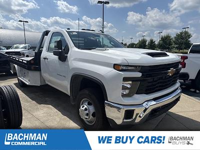 New 2025 Chevrolet Silverado 3500 Work Truck Regular Cab 4WD 11' Hillsboro Steel Flatbed Truck for sale #25-5896 - photo 1