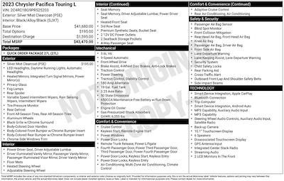 2023 Chrysler Pacifica FWD Minivan for sale #PR525203 - photo 1