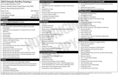 2023 Chrysler Pacifica FWD Minivan for sale #PR616109 - photo 1