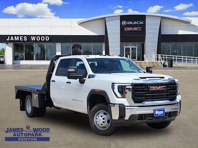 2025 GMC Sierra 3500 Crew Cab DRW 4WD Flatbed Truck for sale #253530 - photo 1