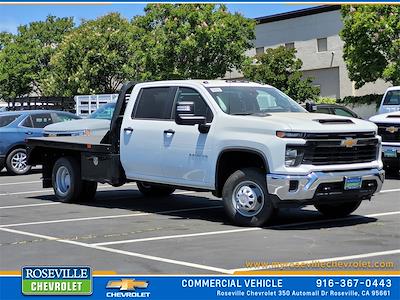 2024 Chevrolet Silverado 3500 Crew Cab 4x4, Wabash Flatbed Truck for sale #24F0196 - photo 1