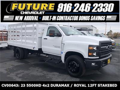 2023 Chevrolet Silverado 5500 Regular Cab DRW 4x2, Royal Truck Body Stake Bed for sale #CV00643 - photo 1