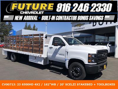 2023 Chevrolet Silverado 6500 Regular Cab DRW 4x2, Scelzi WFB Stake Bed for sale #CV00713 - photo 1