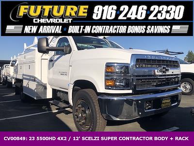 2023 Chevrolet Silverado 5500 Regular Cab DRW 4x2, Scelzi SCTFB Contractor Truck for sale #CV00849 - photo 1