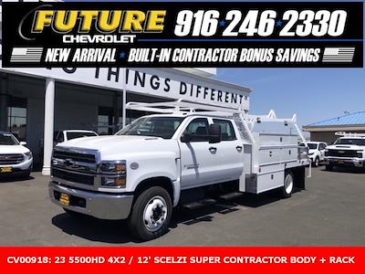 2023 Chevrolet Silverado 5500 Crew Cab DRW 4x2, Scelzi CTFB Contractor Truck for sale #CV00918 - photo 1