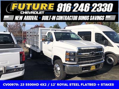 2023 Chevrolet Silverado 5500 Regular Cab DRW 4x2, Royal Truck Body Stake Bed for sale #CV00979 - photo 1