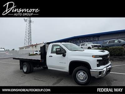 New 2025 Chevrolet Silverado 3500 Work Truck Regular Cab 4WD Flatbed Truck for sale #J25521 - photo 1
