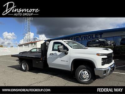 New 2025 Chevrolet Silverado 3500 Work Truck Regular Cab 4WD Flatbed Truck for sale #J25565 - photo 1