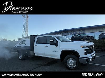 New 2025 Chevrolet Silverado 3500 Work Truck Crew Cab 4WD 10' Harbor Flatbed Truck for sale #J26042 - photo 1