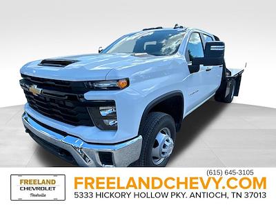 New 2024 Chevrolet Silverado 3500 Work Truck Crew Cab 4x4 9' 2" Commercial Truck & Van Equipment Steel Flatbed Truck for sale #RF393862 - photo 1