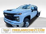 New 2024 Chevrolet Silverado 3500 Work Truck Crew Cab 4x4 9' 2" Commercial Truck & Van Equipment Steel Flatbed Truck for sale #RF393862 - photo 1