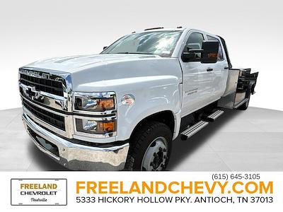 New 2024 Chevrolet Silverado 5500 Work Truck Crew Cab 11' 4" CM Truck Beds Steel Flatbed Truck with Gooseneck Hitch for sale #RH634594 - photo 1