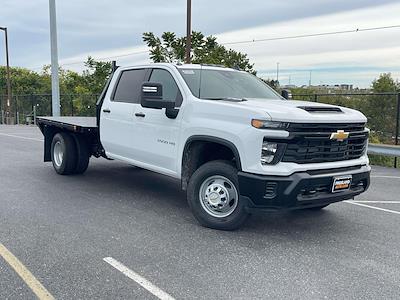 New 2025 Chevrolet Silverado 3500 Work Truck Crew Cab 9' Commercial Truck & Van Equipment Flatbed Truck with Gooseneck Hitch for sale #SF293388 - photo 1