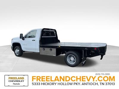 New 2025 Chevrolet Silverado 3500 Work Truck Regular Cab 4x4 11' 6" Blue Ridge Manufacturing Steel Flatbed Truck with Gooseneck Hitch for sale #SF307086 - photo 2