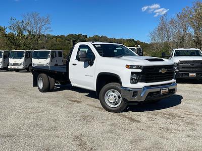 New 2025 Chevrolet Silverado 3500 Work Truck Regular Cab Commercial Truck & Van Equipment Flatbed Truck with Gooseneck Hitch for sale #SF358205 - photo 1
