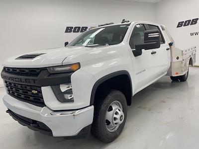 2023 Chevrolet Silverado 3500 Crew Cab 4x4, Monroe Truck Equipment TowPRO Flatbed Truck