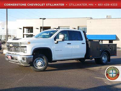 New 2024 Chevrolet Silverado 3500 Work Truck Crew Cab 4WD Bedrock Flatbed Truck for sale #C240923 - photo 1