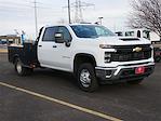 New 2024 Chevrolet Silverado 3500 Work Truck Crew Cab 4WD 9' 4" Bedrock Flatbed Truck for sale #C240963 - photo 4