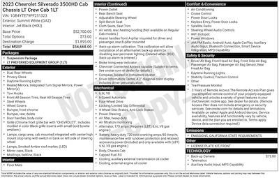 2023 Chevrolet Silverado 3500 Crew Cab DRW 4WD Cab Chassis for sale #P79028 - photo 2