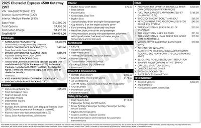 2025 Chevrolet Express 4500 DRW RWD Pickup for sale #FK21123 - photo 2