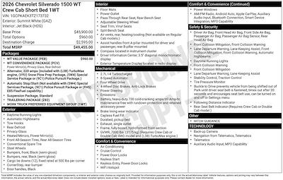 2026 Chevrolet Silverado 1500 Crew Cab 4WD Pickup for sale #FK3732 - photo 2