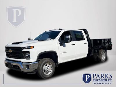 New 2024 Chevrolet Silverado 3500 Work Truck Crew Cab 4x2 9' 6" Knapheide Flatbed Truck for sale #FK46992 - photo 1