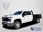 New 2024 Chevrolet Silverado 3500 Work Truck Crew Cab 4x2 9' 6" Knapheide Flatbed Truck for sale #FK46992 - photo 1