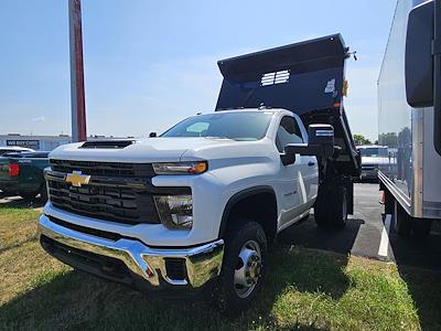 New 2024 Chevrolet Silverado 3500 Work Truck Regular Cab 4WD 9' Dejana Truck & Utility Equipment Dump Truck for sale #RF361734 - photo 1